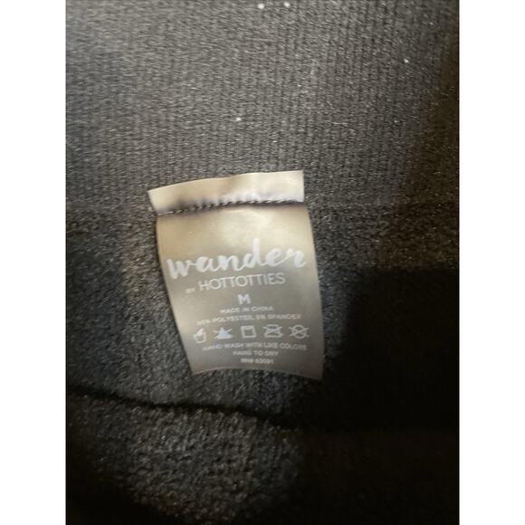 Velvet Lined High Rise Leggings – Women's M Black Jogger Style Hottotties‎ - Picture 2 of 3